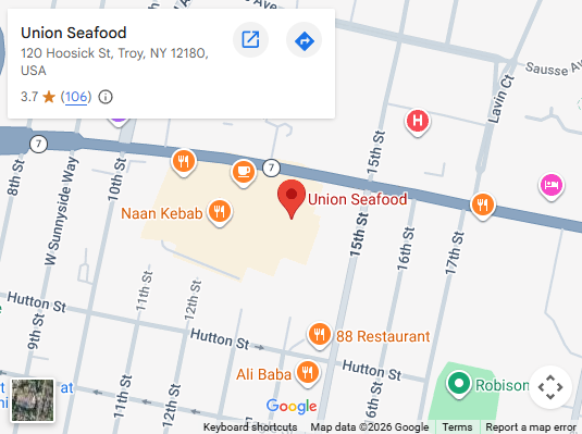 Location, 120 Hoosick St, Troy, NY 12180